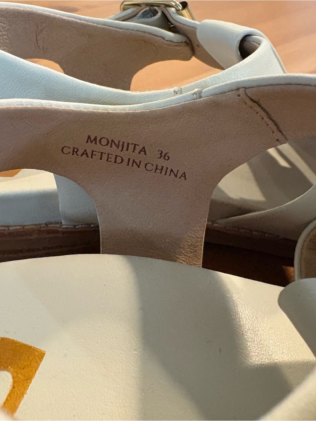Bared Footwear Monjita Fisherman Sandal White Leather Size 36 Nwot Women's Shoes — image 3 of 8